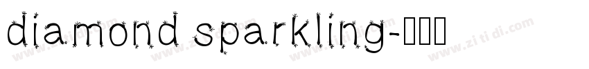diamond sparkling字体转换